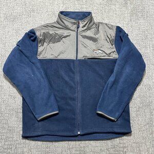 vintage denver broncos fleece with track jacket‎ chest